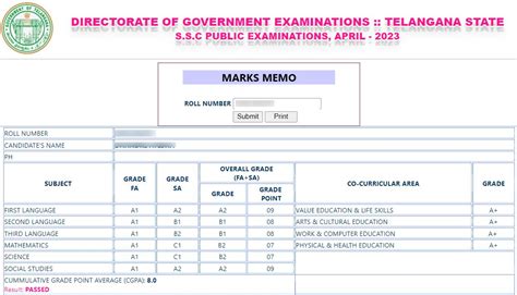 bse telangana gov in 2023 ssc results